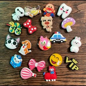 Set of Crocs shoes charms